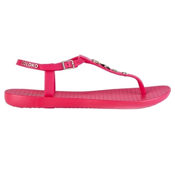 👣💦COLOKO Pink Star Accent Frangipani Sandal - Picture 2 of 5